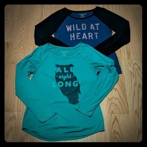 American Eagle Outfitters Tops - 2 American Eagle long sleeve T-shirts American Eagle Outfitters Tops - 2 American Eagle long sleeve T-shirts